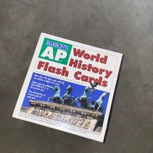 Perfect condition AP world history flash cards from Barrons